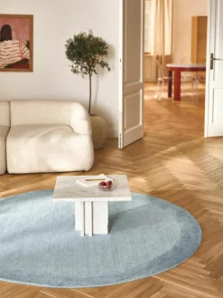 Rond laagpolig vloerkleed Kari^Westwing Collection Sale