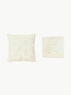 Rond sierkussen van imitatiebont Ginny^Westwing Collection New