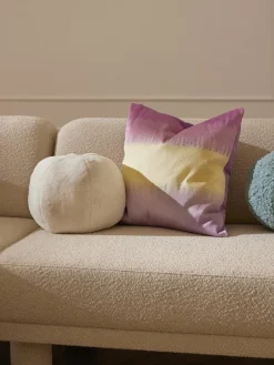 Rond sierkussen van imitatiebont Ginny^Westwing Collection New