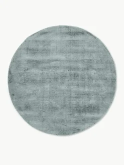 Rond viscose vloerkleed Jane, handgeweven^Westwing Collection Sale