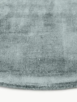 Rond viscose vloerkleed Jane, handgeweven^Westwing Collection Sale
