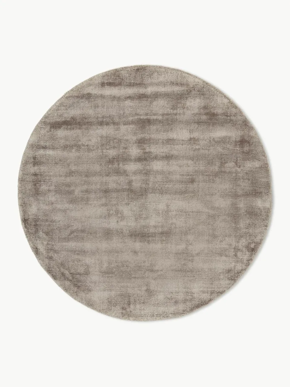 Rond viscose vloerkleed Jane, handgeweven^Westwing Collection Online