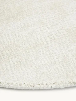 Rond viscose vloerkleed Jane, handgeweven^Westwing Collection Online