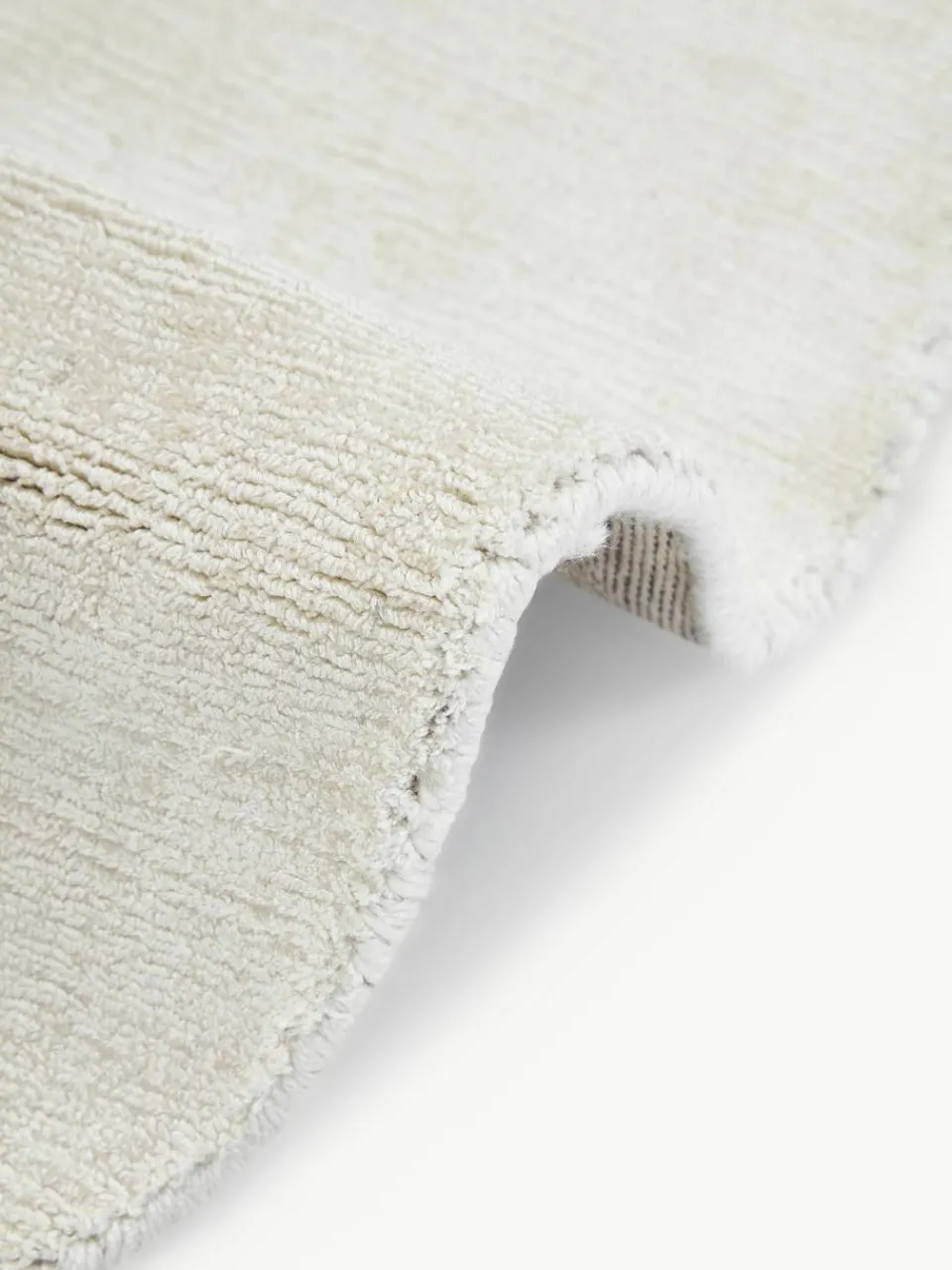 Rond viscose vloerkleed Jane, handgeweven^Westwing Collection Online