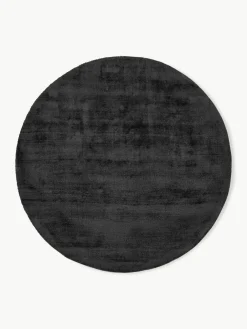 Rond viscose vloerkleed Jane, handgeweven^Westwing Collection Clearance