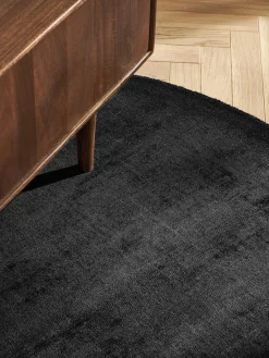 Rond viscose vloerkleed Jane, handgeweven^Westwing Collection Clearance
