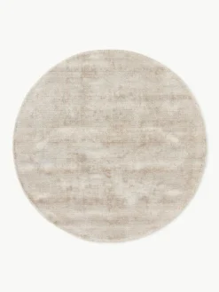 Rond viscose vloerkleed Jane, handgeweven^Westwing Collection Fashion