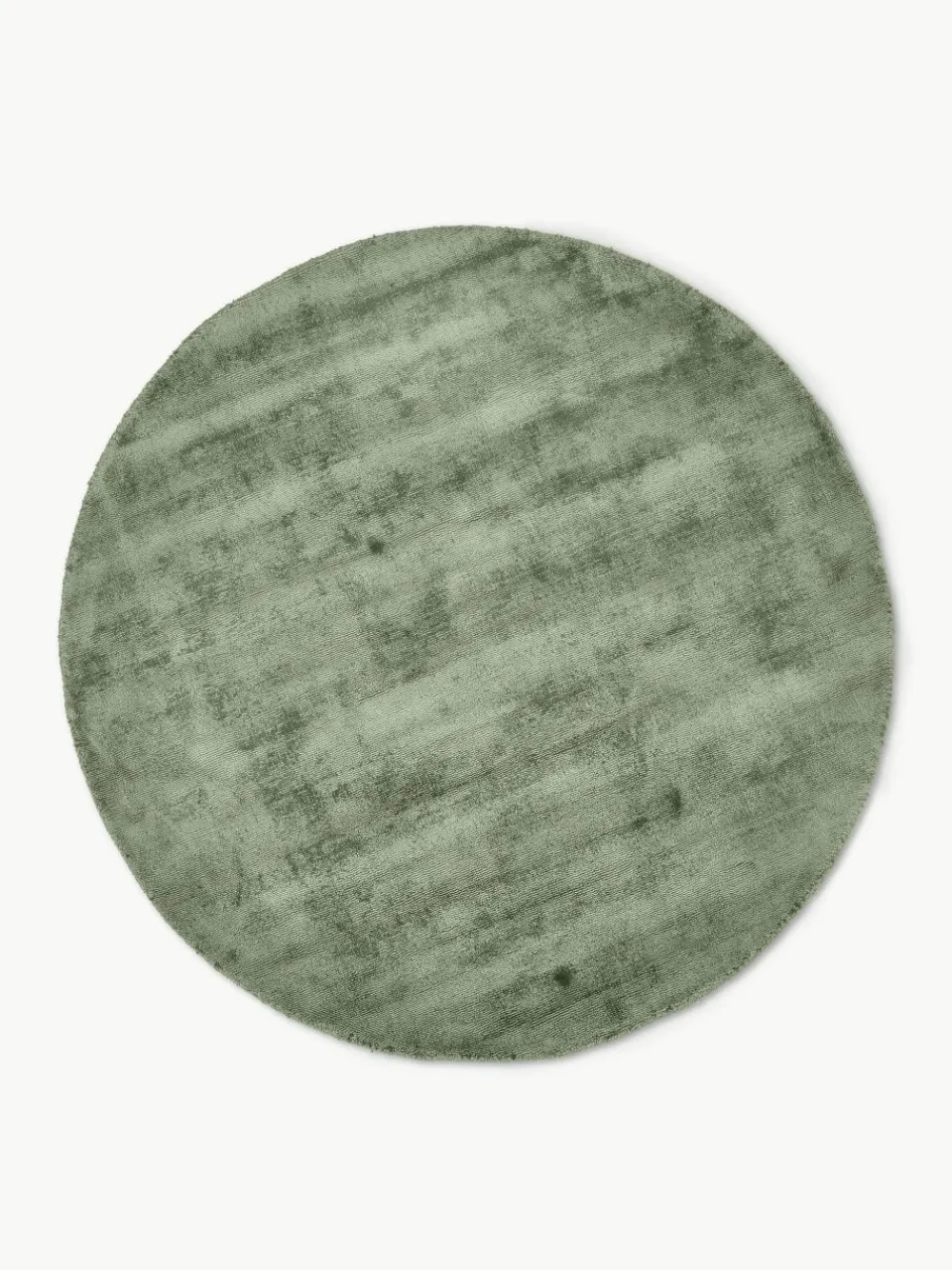 Rond viscose vloerkleed Jane, handgeweven^Westwing Collection Fashion