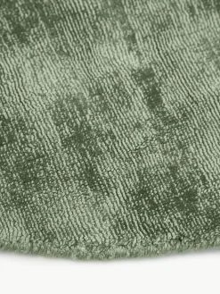 Rond viscose vloerkleed Jane, handgeweven^Westwing Collection Fashion