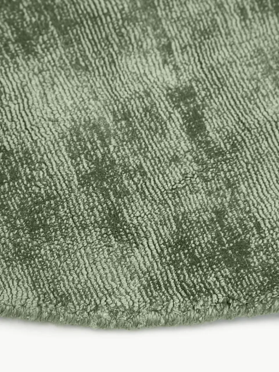 Rond viscose vloerkleed Jane, handgeweven^Westwing Collection Fashion