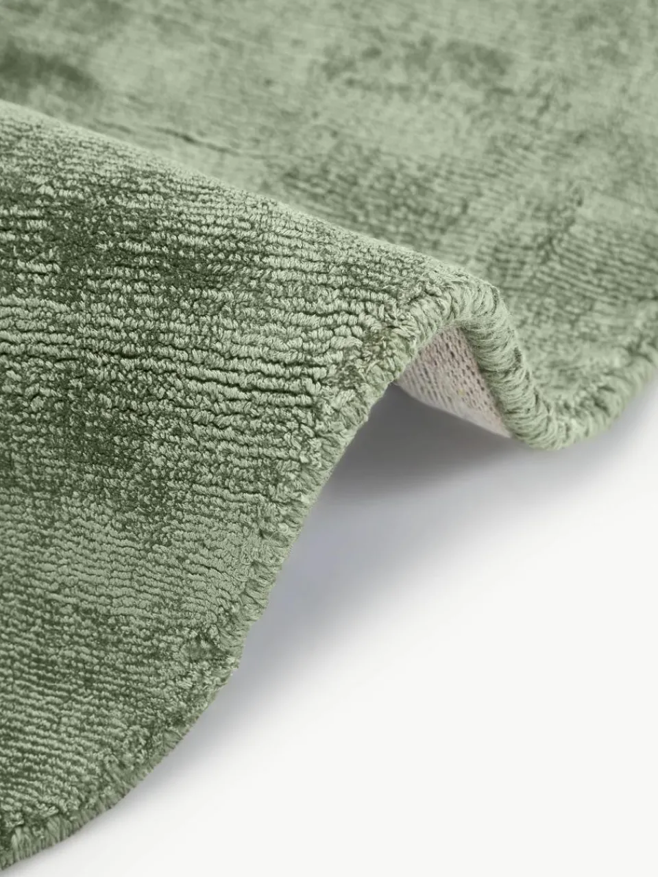 Rond viscose vloerkleed Jane, handgeweven^Westwing Collection Fashion