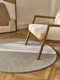 Rond wollen vloerkleed Aaron, handgetuft^Westwing Collection Best