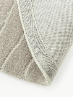 Rond wollen vloerkleed Aaron, handgetuft^Westwing Collection Best
