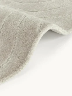 Rond wollen vloerkleed Aaron, handgetuft^Westwing Collection Best