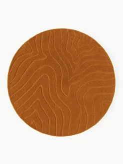 Rond wollen vloerkleed Aaron, handgetuft^Westwing Collection Discount
