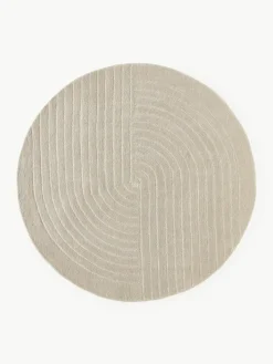 Rond wollen vloerkleed Mason, handgetuft^Westwing Collection Fashion