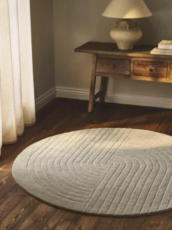 Rond wollen vloerkleed Mason, handgetuft^Westwing Collection Fashion