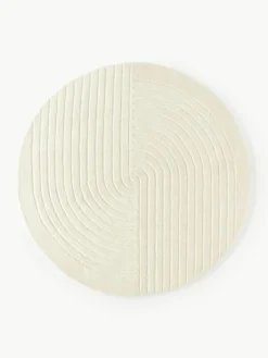 Rond wollen vloerkleed Mason, handgetuft^Westwing Collection Online