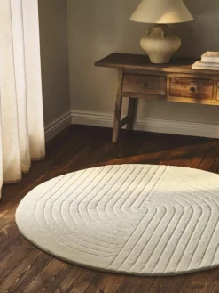 Rond wollen vloerkleed Mason, handgetuft^Westwing Collection Online