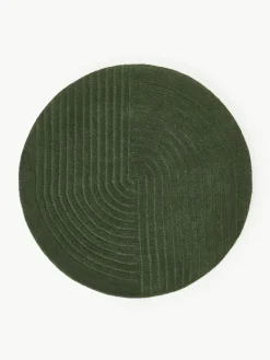 Rond wollen vloerkleed Mason, handgetuft^Westwing Collection Hot