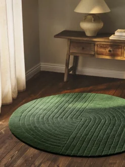 Rond wollen vloerkleed Mason, handgetuft^Westwing Collection Hot