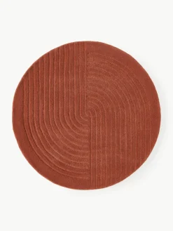 Rond wollen vloerkleed Mason, handgetuft^Westwing Collection Outlet