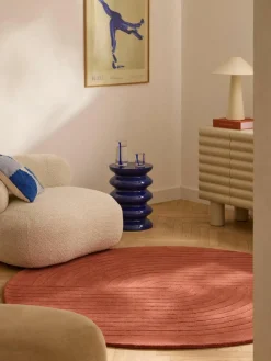 Rond wollen vloerkleed Mason, handgetuft^Westwing Collection Outlet