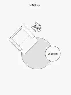 Rond wollen vloerkleed Mason, handgetuft^Westwing Collection Outlet