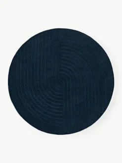 Rond wollen vloerkleed Mason, handgetuft^Westwing Collection Online