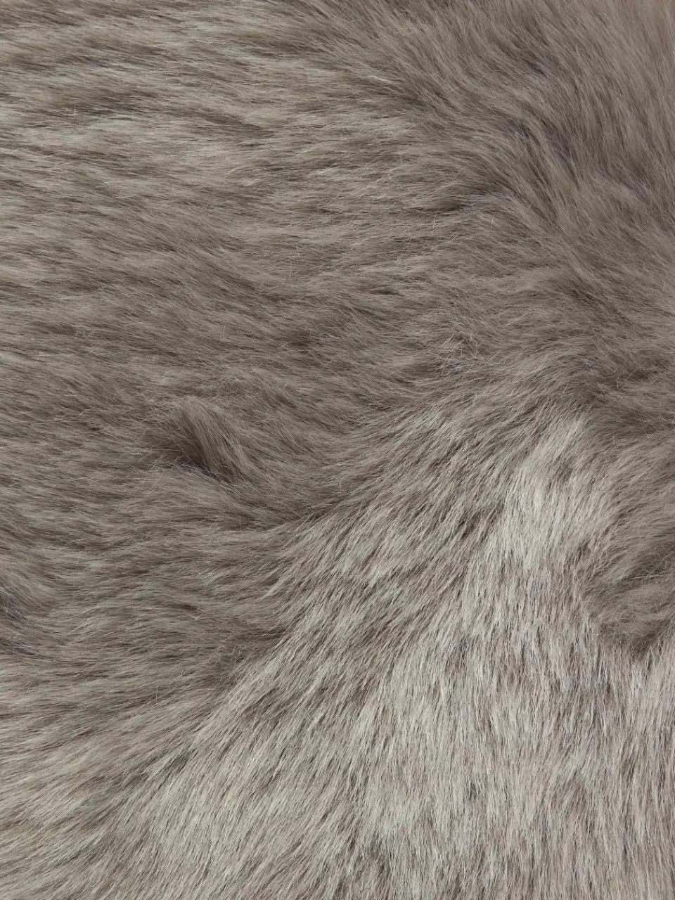 Rond zitkussen van kunstvacht Mathilde, glad^Westwing Collection Fashion