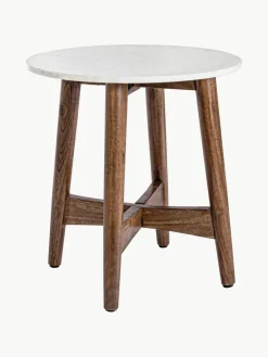 Ronde bijzettafel Albany met marmeren blad^Bizzotto Best