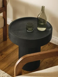 Ronde bijzettafel Benno van mangohout^Westwing Collection Outlet