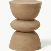Ronde bijzettafel Benno van mangohout^Westwing Collection New
