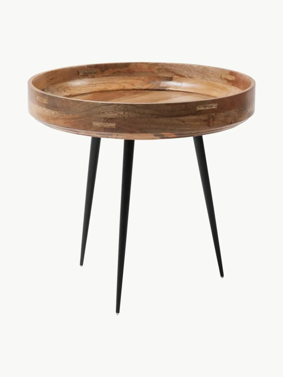 Ronde bijzettafel Bowl van mangohout^Mater Fashion