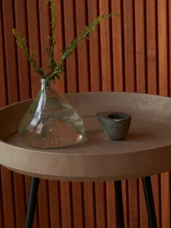 Ronde bijzettafel Bowl van eikenhout, handgemaakt^Mater Sale