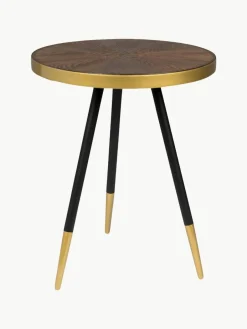 Ronde bijzettafel Denise met houten plaat^Westwing Sale