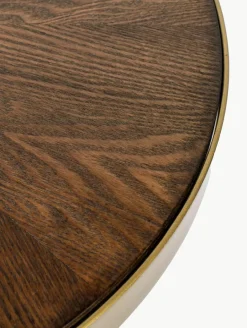 Ronde bijzettafel Denise met houten plaat^Westwing Sale
