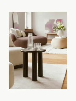 Ronde bijzettafel Didi van eikenhout^Westwing Collection New