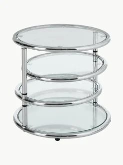 Ronde bijzettafel Dotts met glazen tafelbladen^Ellos Home Best