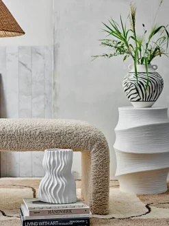 Ronde bijzettafel Volise van keramiek^Bloomingville New