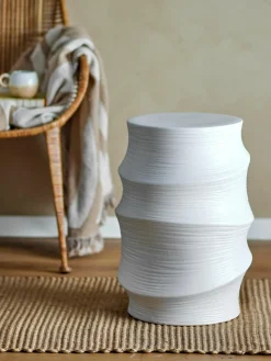Ronde bijzettafel Volise van keramiek^Bloomingville New