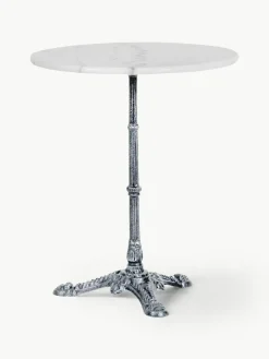 Ronde bistrotafel Loire met marmeren blad, Ø 60 cm^Brafab Discount