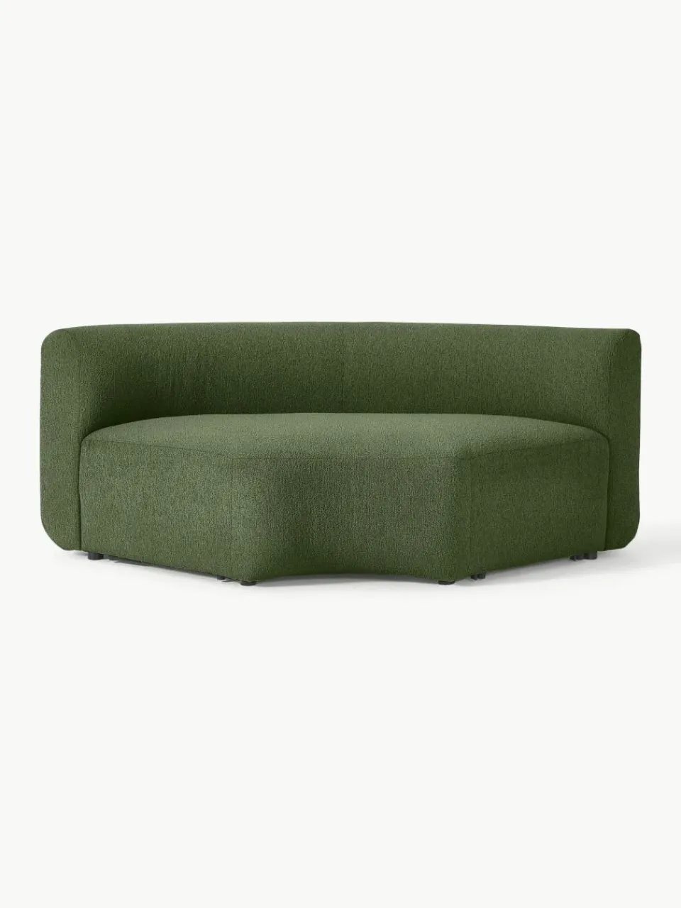 Ronde bouclé hoekmodule Sofia^Westwing Collection Clearance