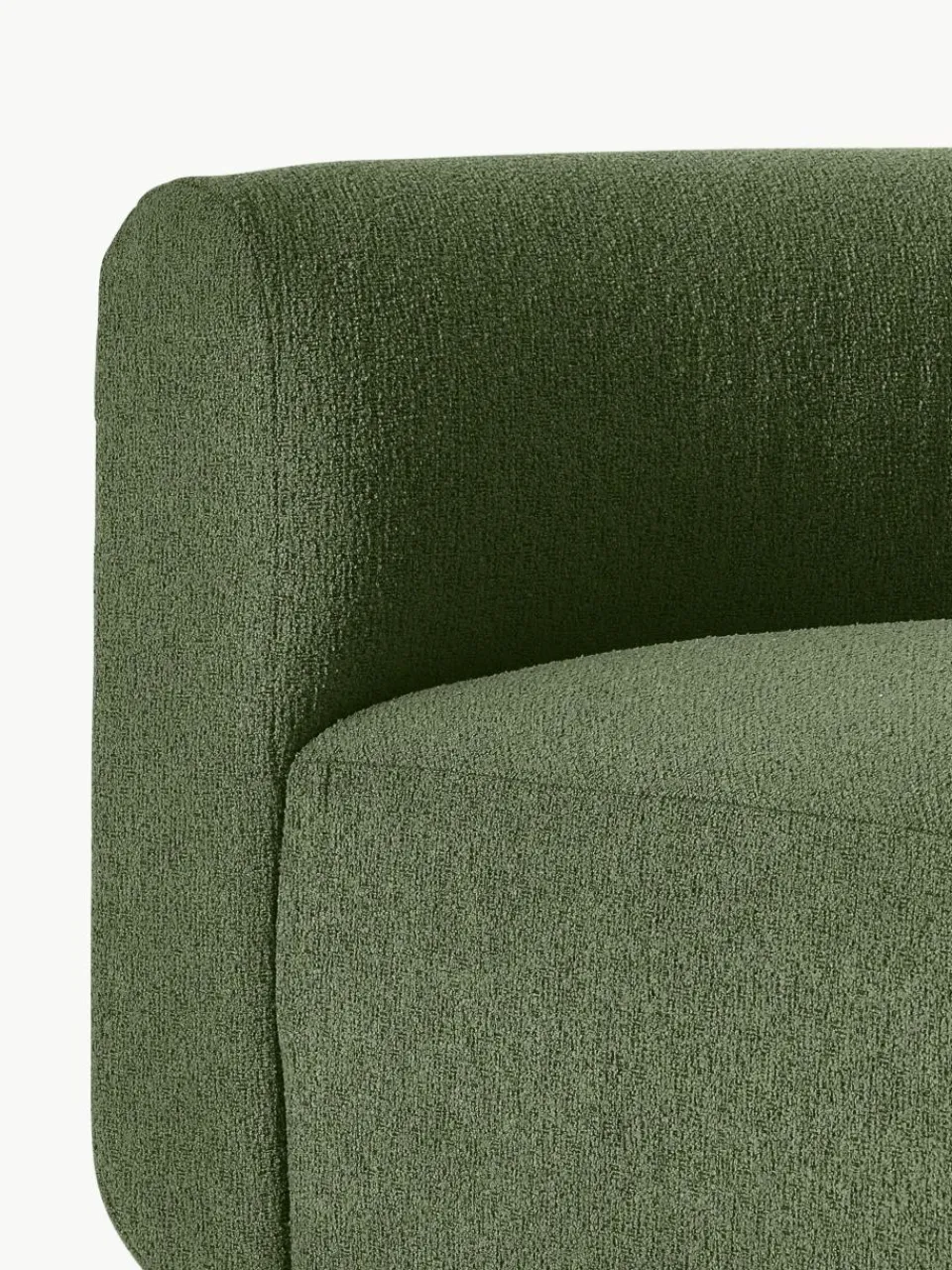 Ronde bouclé hoekmodule Sofia^Westwing Collection Clearance