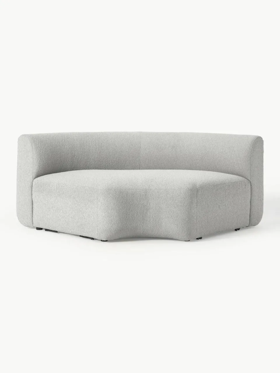 Ronde bouclé hoekmodule Sofia^Westwing Collection Discount