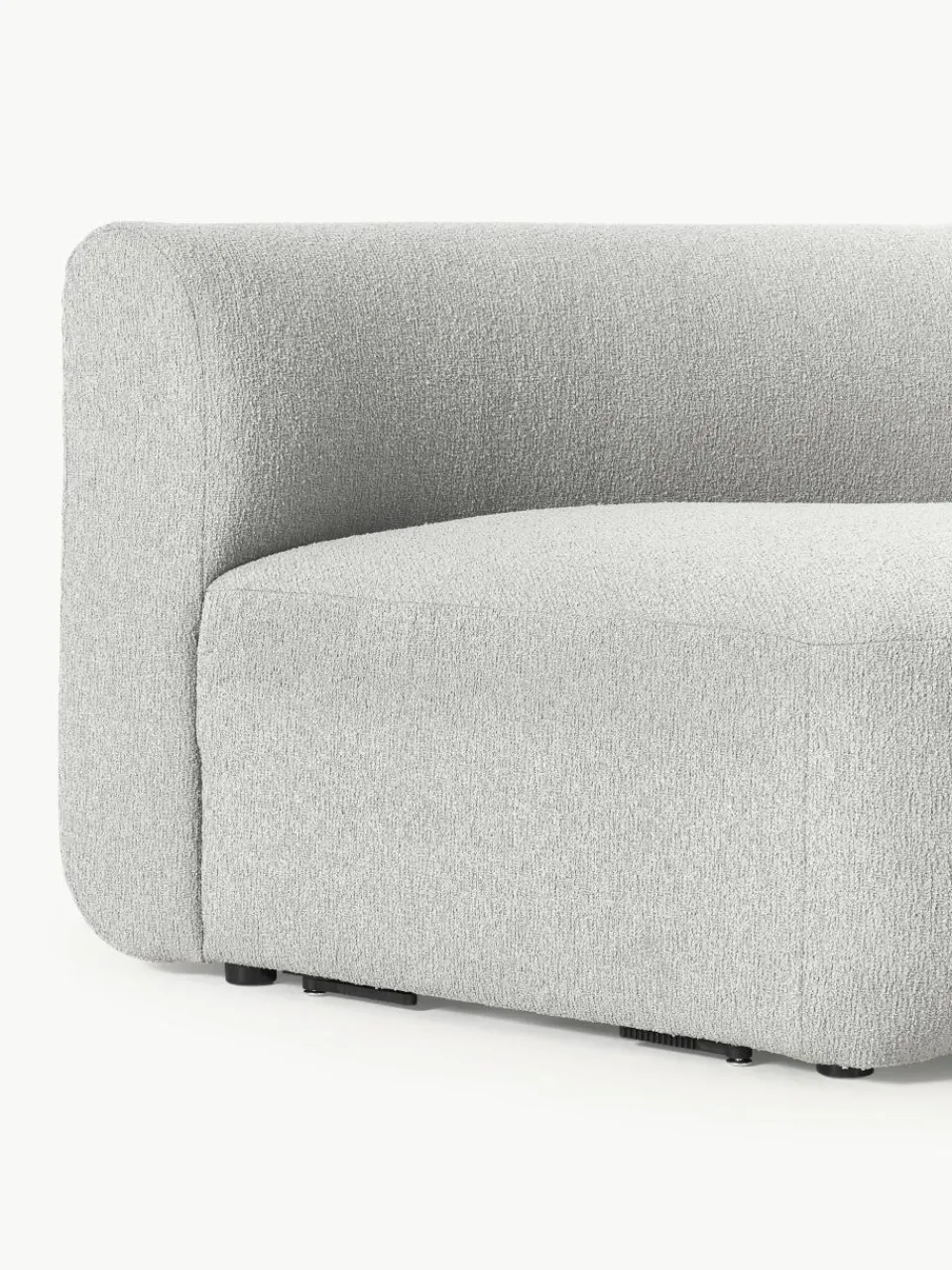 Ronde bouclé hoekmodule Sofia^Westwing Collection Discount
