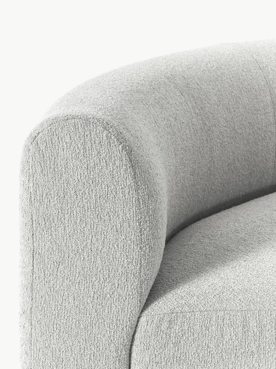 Ronde bouclé hoekmodule Sofia^Westwing Collection Discount