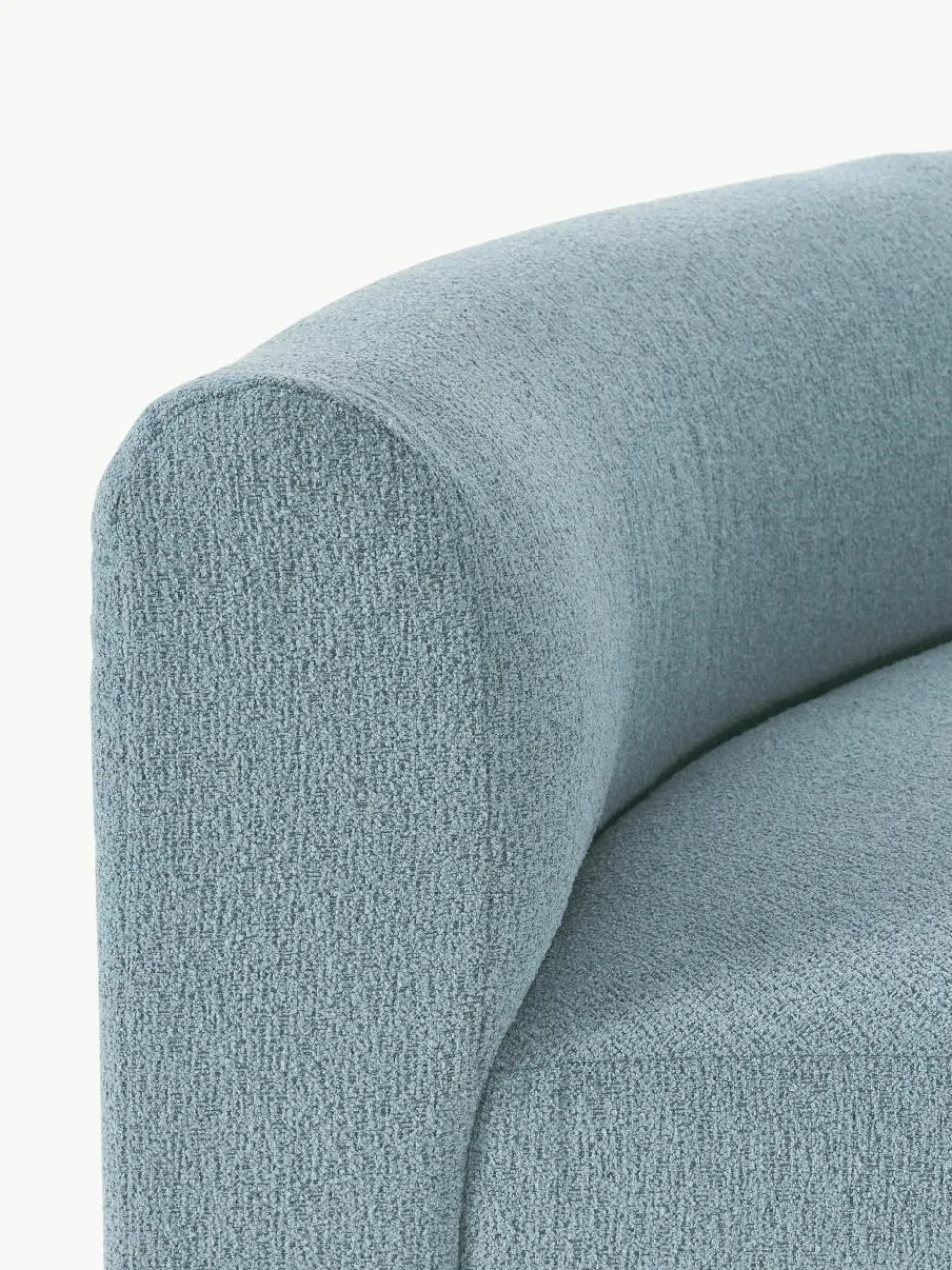 Ronde bouclé hoekmodule Sofia^Westwing Collection Best