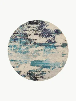 Ronde design laagpolig vloerkleed Celestial^Westwing Online