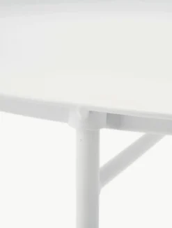 Ronde dienbladtafel Sangro in wit van metaal^Brafab Online
